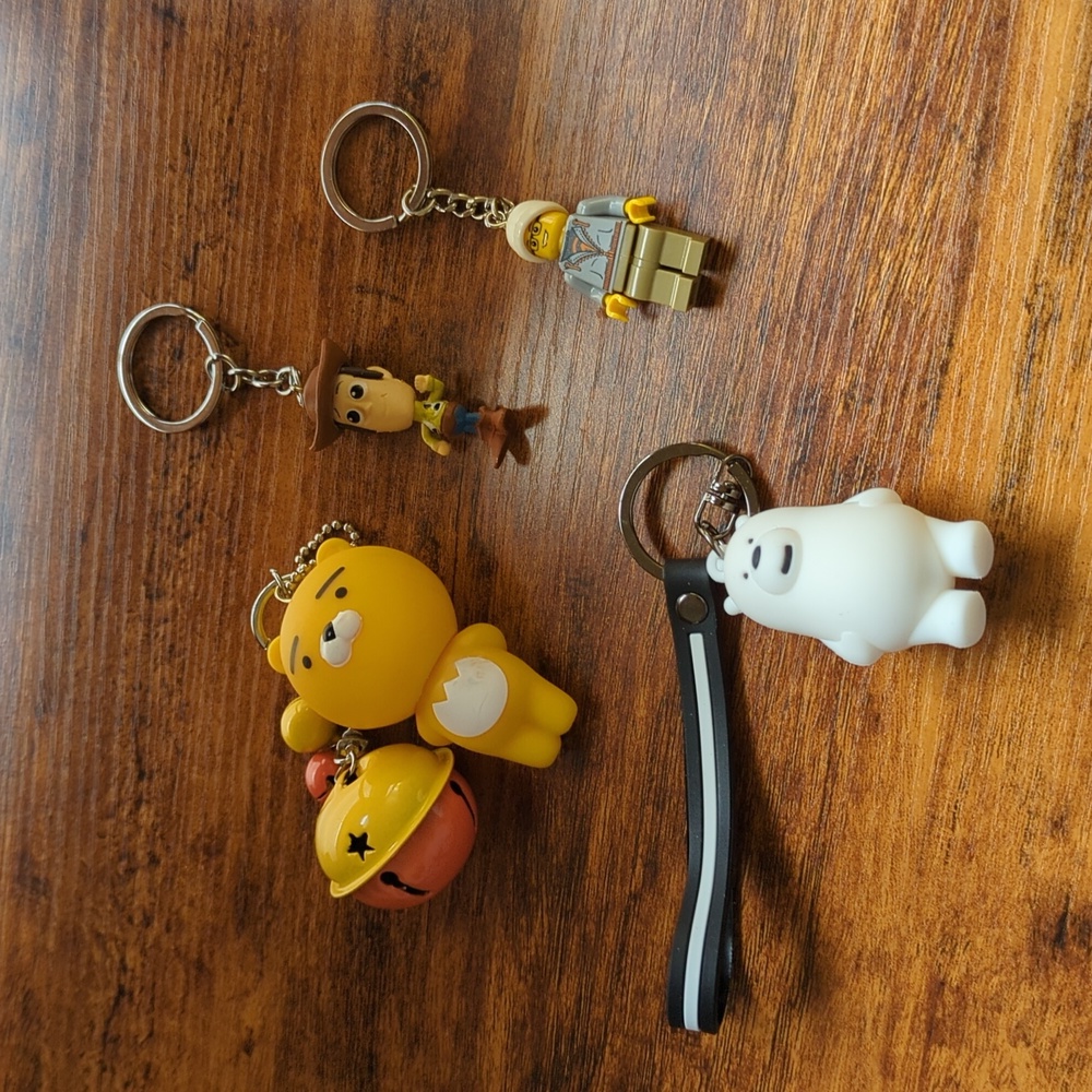 Set of 4 Keychains